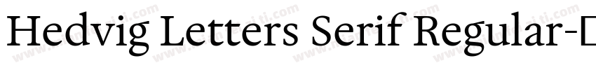 Hedvig Letters Serif Regular字体转换